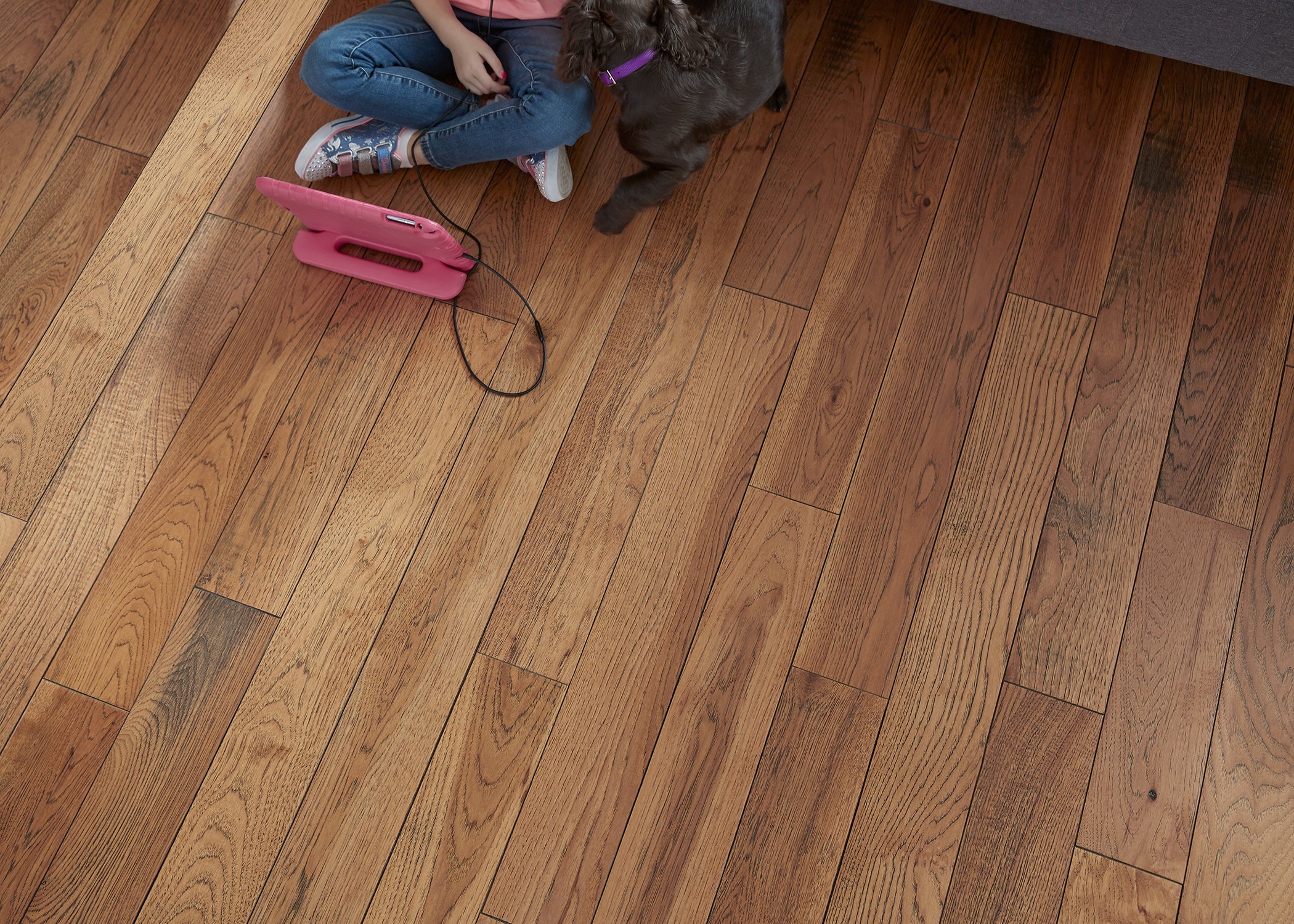 3/4 in. Pepperell Hickory Prefinished Solid Hardwood Flooring 5 in. Wide - Image 4