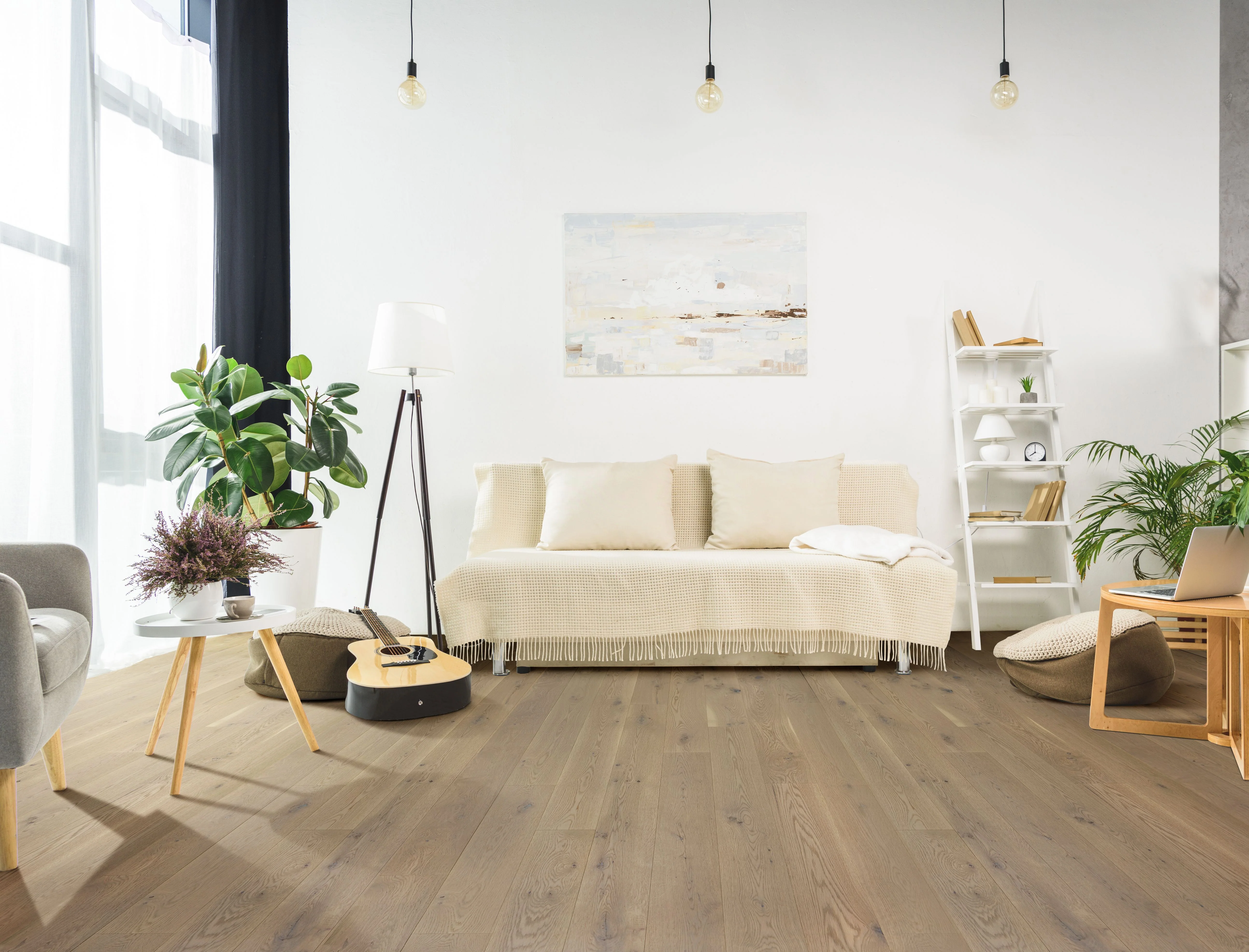 5/8 in. Vienna White Oak Prefinished Engineered Hardwood Flooring 7.5 in. Wide - Image 3