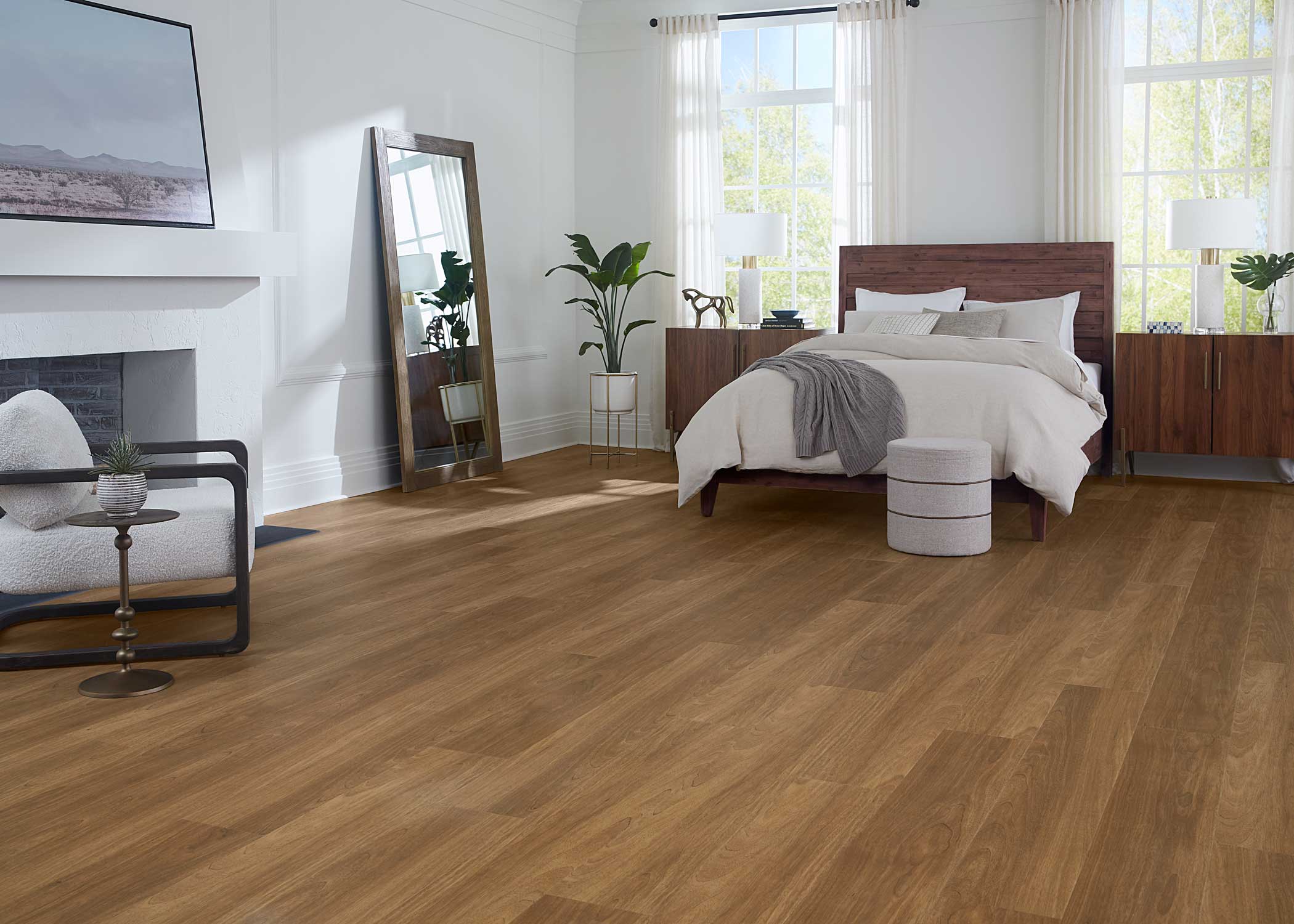 8mm w/pad Mission Beach Oak Waterproof Rigid Vinyl Plank Flooring 8.74 in. Wide x 60 in. Long - Image 3
